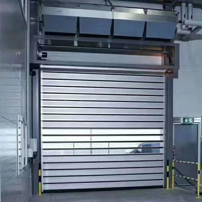 JTM-D03 Aluminium Wysokiej Szybkości Roll Up Fast Roller Shutter Spiral Security Door With Remote Control