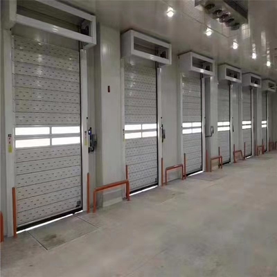 JTM-D03 Aluminium Wysokiej Szybkości Roll Up Fast Roller Shutter Spiral Security Door With Remote Control