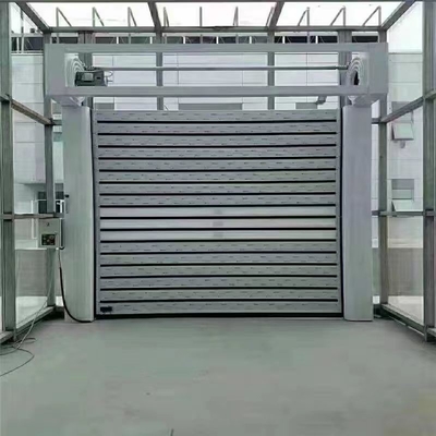 JTM-D03 Aluminium Wysokiej Szybkości Roll Up Fast Roller Shutter Spiral Security Door With Remote Control