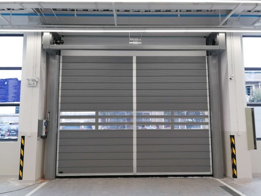 Drzwi magazynowe spiralne ze stopu aluminium z klasą ochrony IP55